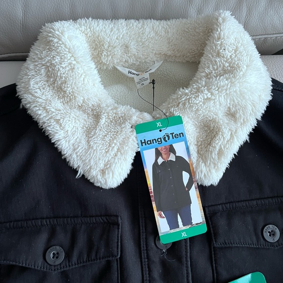 NWT - Hang Ten Women’s Sherpa Lined Button-Up Jacket - Size XL - Picture 6 of 9